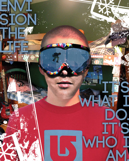 burton snowboards bedroom ad